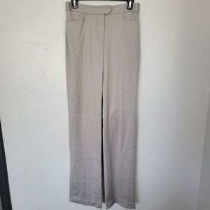 Uffizi NWT Rachel Amanda High Waisted Pants Pearl Silver Women's 36 Wool Blend